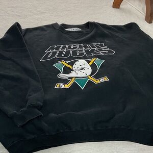 Gear For Sports Black Mighty Ducks Crewneck